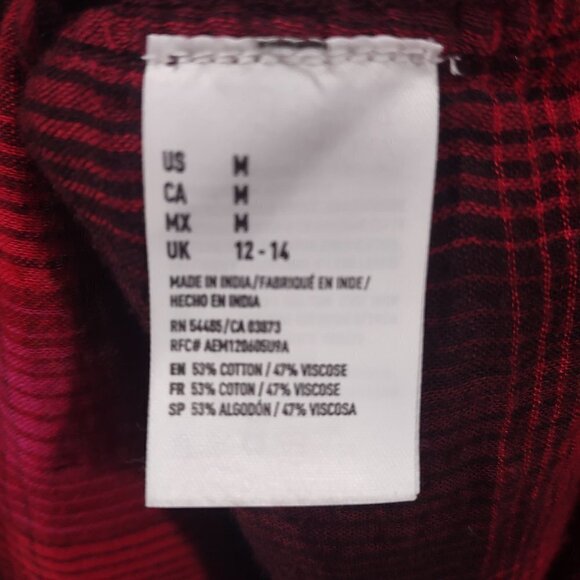 American Eagle Vintage Boyfriend Flannel Size Medium - Picture 5 of 5